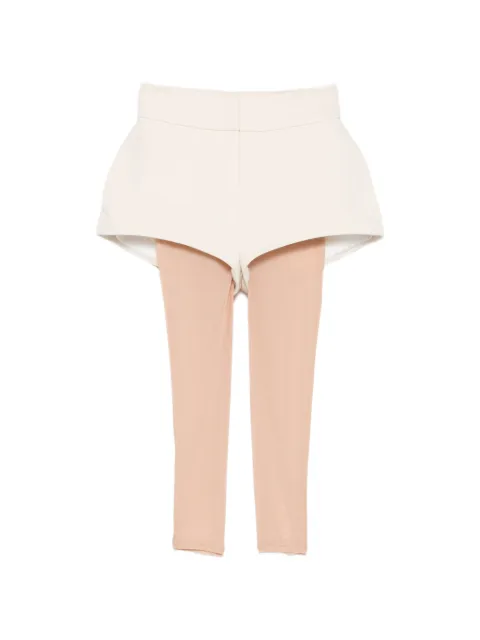 Vestiaire d'un Oiseau Libre high-rise structured shorts White MESHTIGHTSSTRUCTUREDSHORTSWHITE