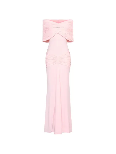 CHATS BY C.DAM draped off-shoulder dress Pink CV412