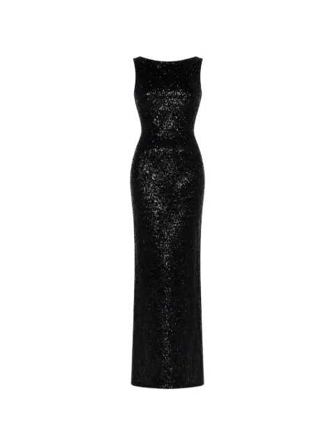 ROSERRY Kylie sequin-embellished sleeveless maxi dress Black KYLIESEQUIN
