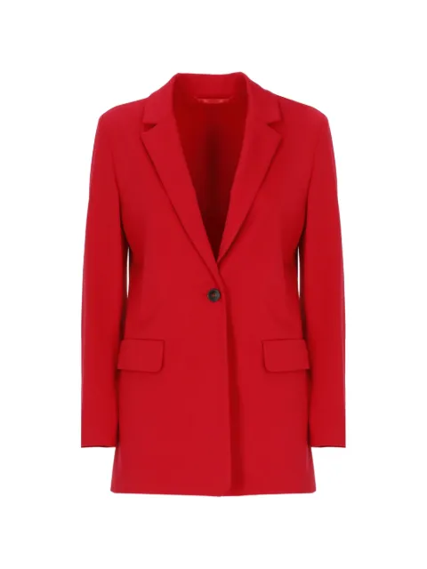EMME single-breasted notched-lapels blazer Red EMMBUONO2615911041200002