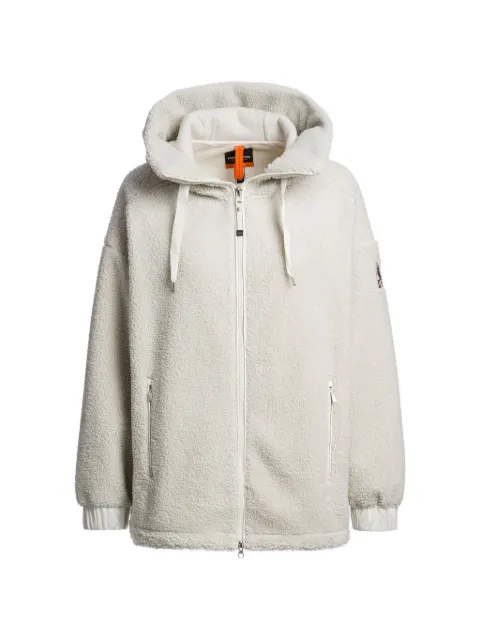 Parajumpers Noelle curly-fleece hoodie Neutrals 26WMPWFLPF33P640131