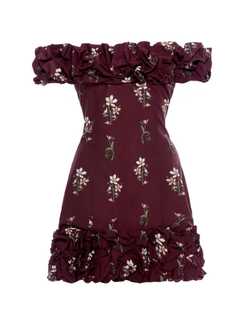 Agua By Agua Bendita Jardin Noche mini dress Red 22049
