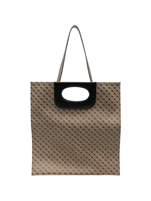 Gherardini Millerighe monogram shoulder bag Neutrals GHB0274PIATTINAMILLERIGHEMOKA