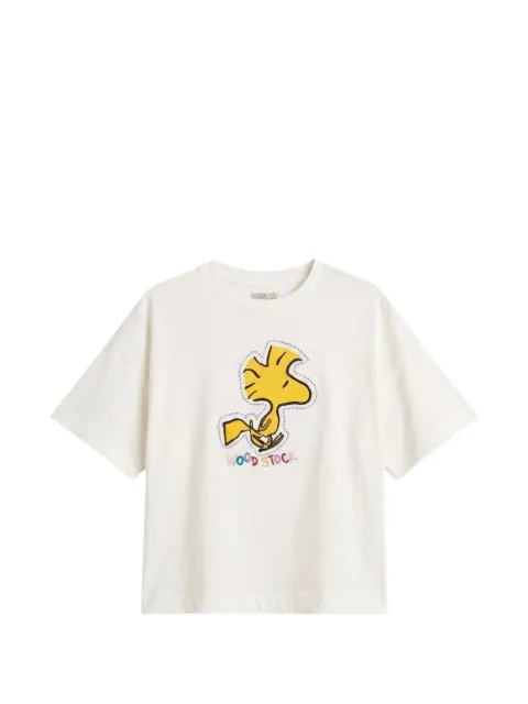 Chinti & Parker Woodstock embroidered T-shirt White TAW2607CREAM