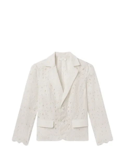 FRAME paisley eyelet blazer White WE26WBZ009