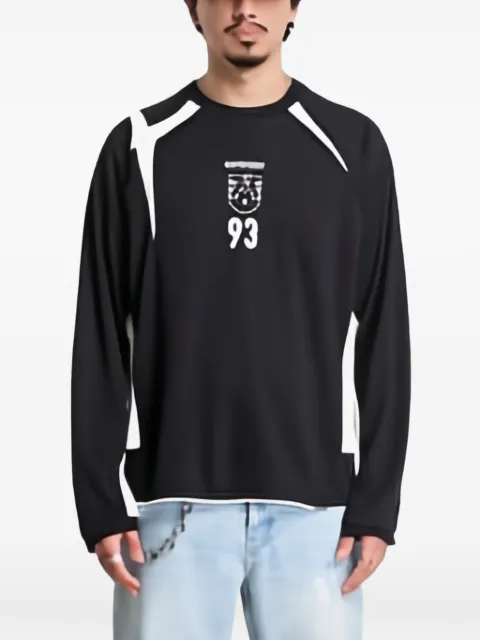Represent logo-print panelled T-shirt Black MLM3150