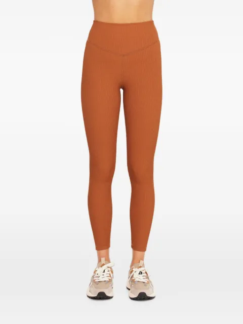 The Upside Mariana ribbed leggings Brown USW326064