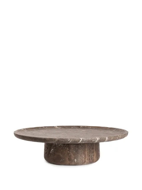 Editions Milano Atlantico marble cake stand Brown AT1050