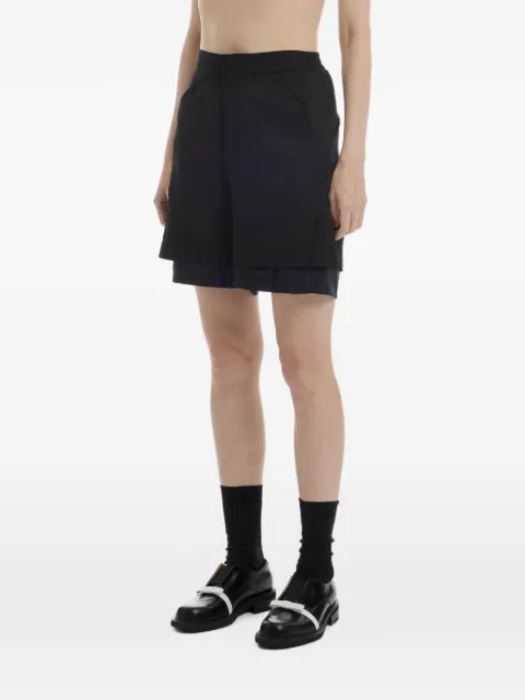 Ader Error layered panelled shorts Black BP01SSBT0202