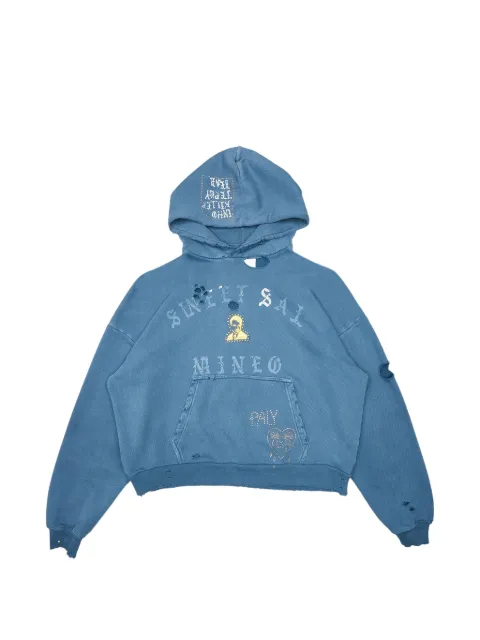 Paly Sunset Sal distressed hoodie Blue PHSSHSN