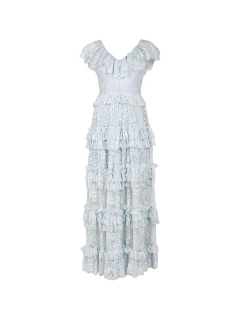 Sea Sharleen ruffled maxi dress Blue PF26054