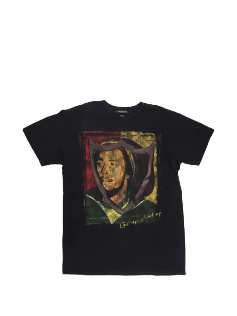 Htc Los Angeles graphic-print boxy-fit T-shirt Black 24WHTTS185