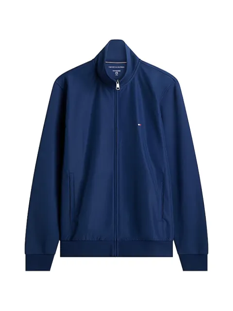 Tommy Hilfiger Essential logo-embroidered zip-up sweatshirt Blue MW0MW41758