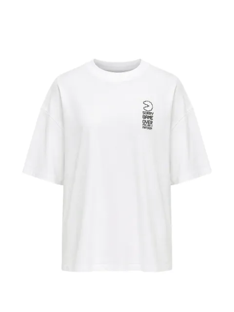 W/STUDIO Pac-Man Antonia T-shirt White HEAVYTSHIRTPRINTBLACKBASEWHITE