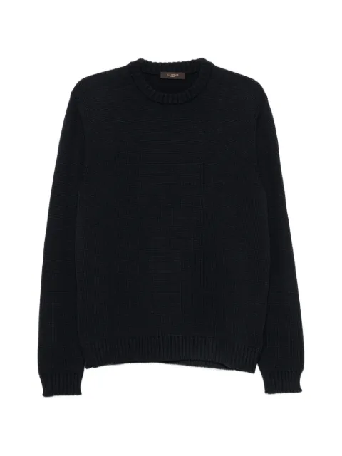 Zanone ribbed-knit sweater Blue 810234ZR229