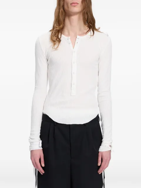 Ann Demeulemeester pointelle T-shirt White B0014466FA766