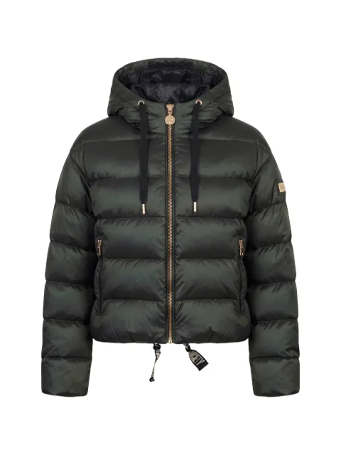 HIGH SOCIETY Elora hooded puffer jacket Green HS25S36