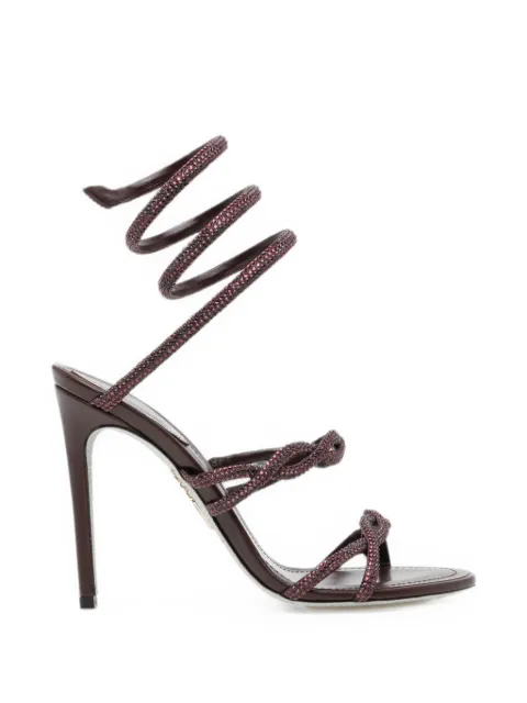 René Caovilla Braid Cleo sandals Purple C12542105RN01Y432