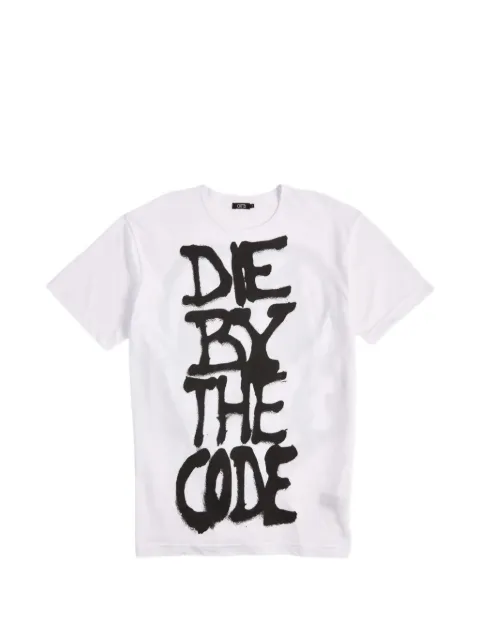 CHITO slogan-print cotton T-shirt White C0226T007