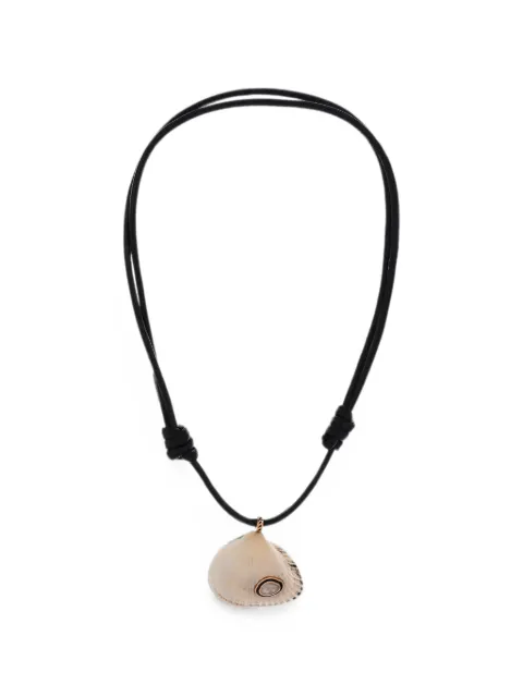 Dezso Grande Edul shell and diamond necklace Pink WULPKDMEGRANDE