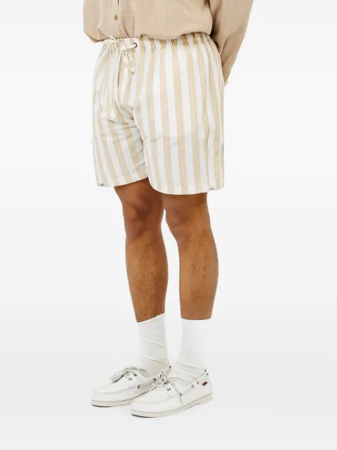 LAST CALL FOR Seseh Icon Stripe drawstring shorts White SESEHSHORTICONSTRIPELATELATE