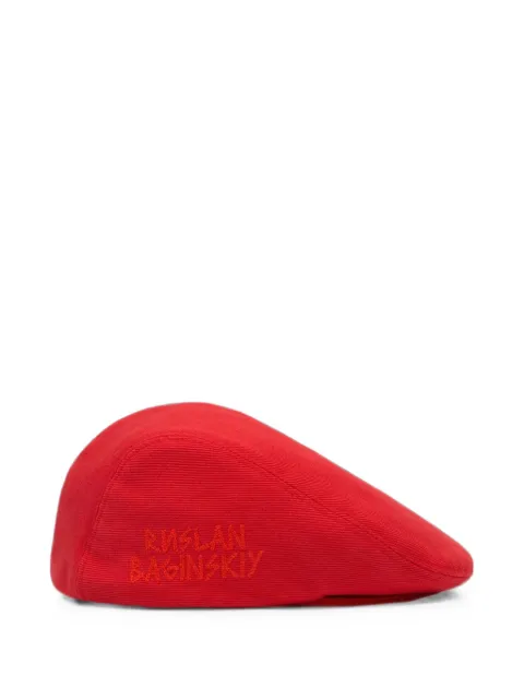 Ruslan Baginskiy Ivy logo-embroidered cap Red COTTONIVYCAPIVC034CFLREDSS26