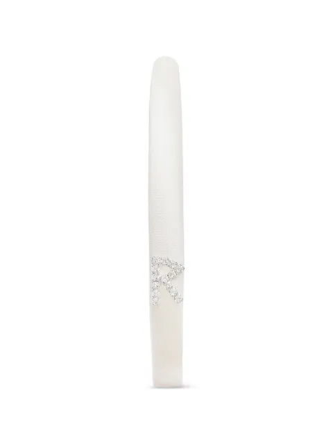 Ruslan Baginskiy crystal-embellished headband White CRYSTALEMBELLISHEDHEADBANDOB040PSDMDRBWHITESS26