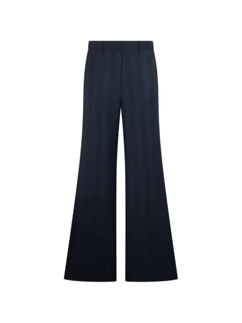 Blazé Milano Lundy check-pattern wide-leg trousers Blue PTWPA01ARM