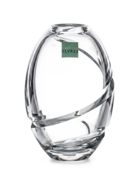 CRISTAL DE SEVRES spiral-detail crystal vase White 05570196