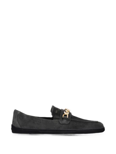 Be Lenka Prestage chain-link suede moccasins Grey SC6IZ8KN0Y