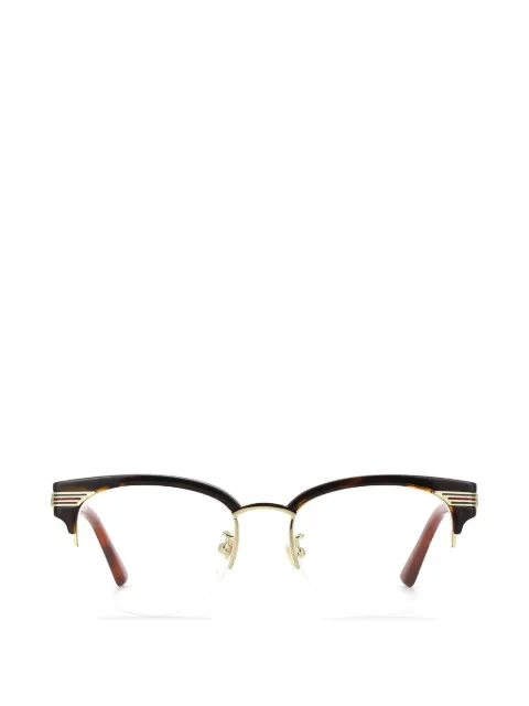 Gucci Eyewear square-frame glasses Brown GG0201O