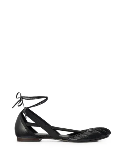 LEMAIRE flat pedille ballerinas in goat leather Black FO0317LL0152