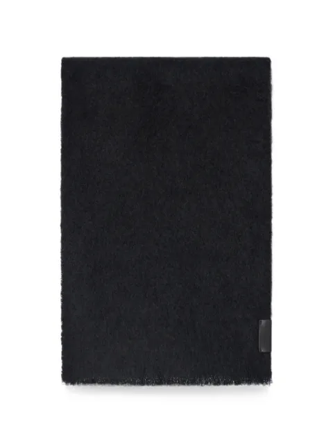 LEMAIRE fluffy scarf in alpaca wool blend Black TA0045LF1194
