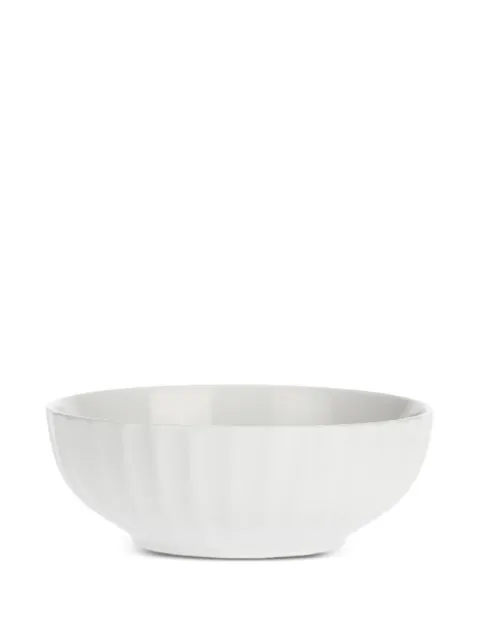 LA PORCELLANA BIANCA Pieve fluted salad bowl White 267P000900926