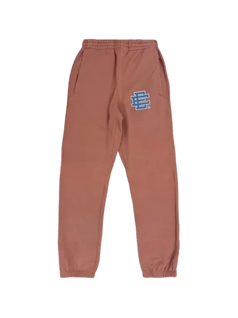 ERIC EMANUEL logo-print track pants Brown EE923