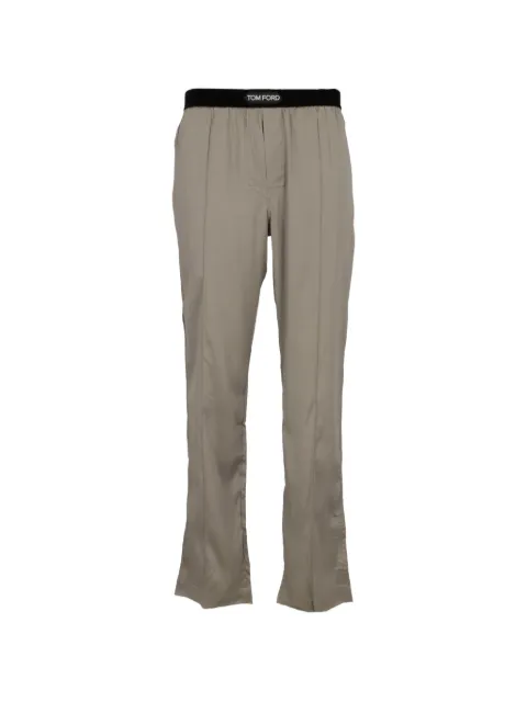 TOM FORD logo-waistband pajamas Green T4H20101304