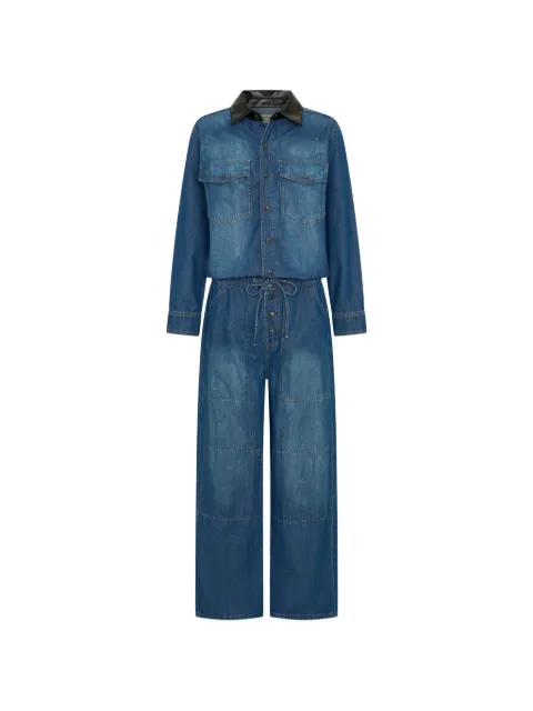 One Teaspoon Izzy drawstring jumpsuit Blue 27233