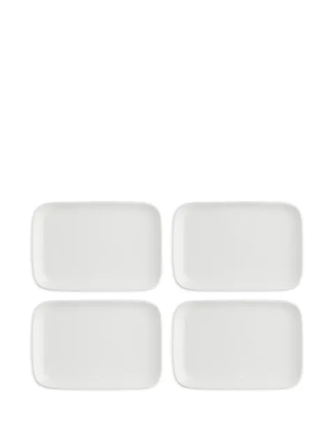 LA PORCELLANA BIANCA New Age rectangular plates (set of four) White 267P004703022