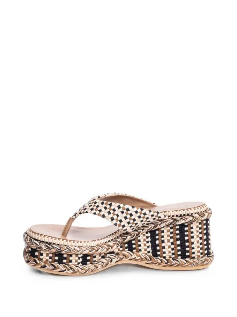 AMAMBAIH Ramona woven platform sandals Neutrals RAMONA