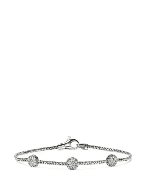 John Hardy JH Essential diamond station bracelet Silver BUP973332DI