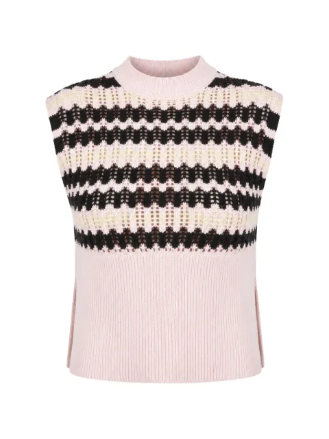 Plan C striped vest Pink GLCMH01G00FC001RIR15