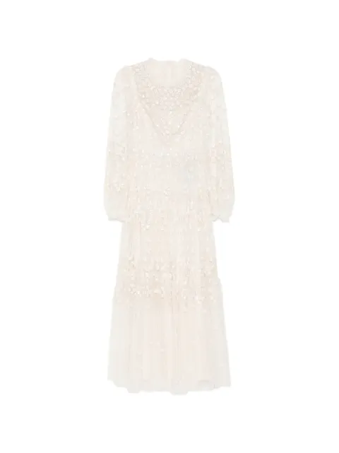 Needle & Thread Clover ankle gown Neutrals DGLS21RPF26CRM