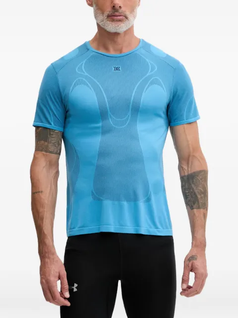 X BIONIC logo-patch panelling T-shirt Blue R2BBS26M