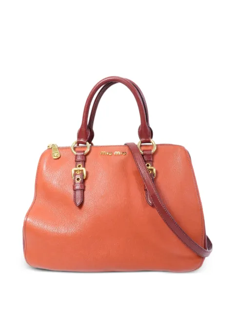 Miu Miu Pre-Owned buckled shoulder bag Orange HANDBAG