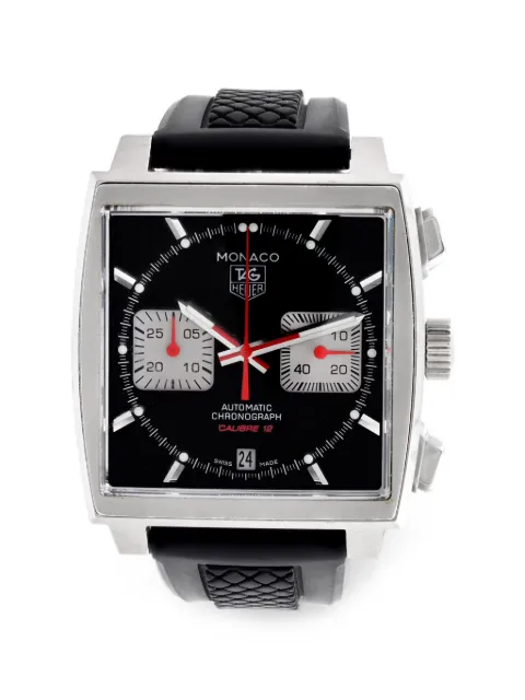 TAG Heuer Pre-Owned Monaco Calibre 12 39mm watch Black CAW2114