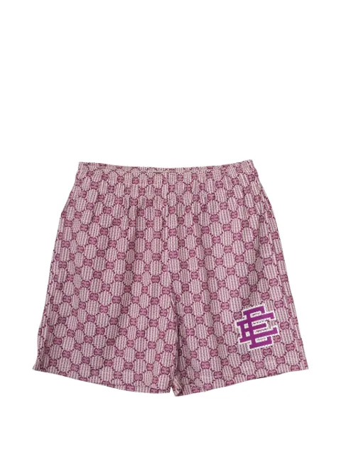 ERIC EMANUEL logo-print shorts Purple EE918