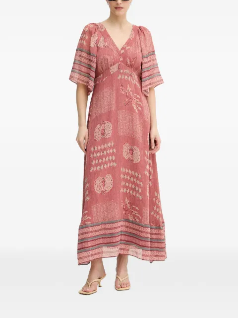 Hoss Intropia Ana flared-sleeve maxi dress Pink 8223338
