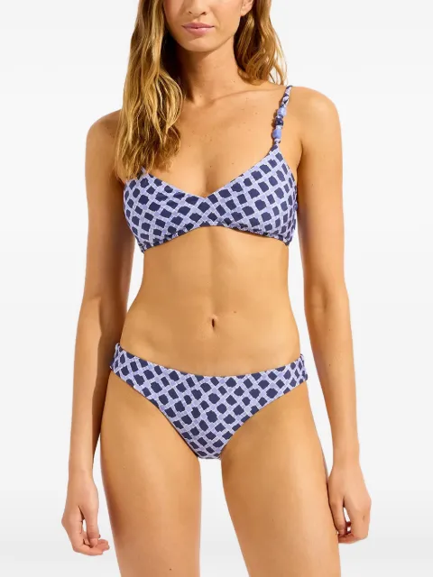 Seafolly Marseille geometric-print bikini Blue 40473301