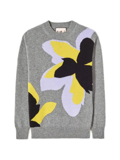 Plan C intarsia-knit sweater Grey MGCMG12GK1FW015FIN04
