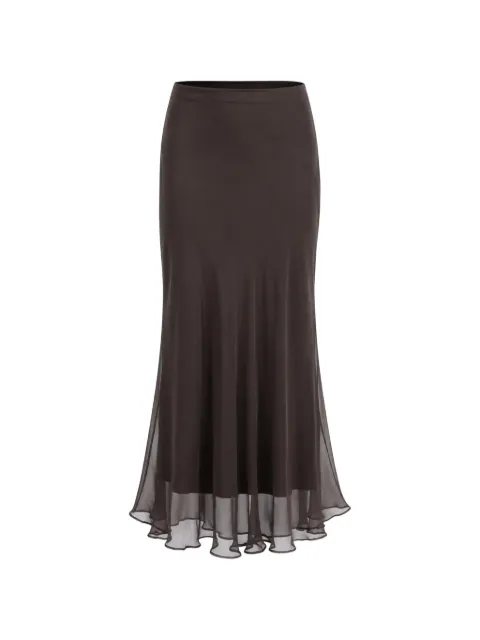 The Sei diaphanous skirt Brown TS7041R26